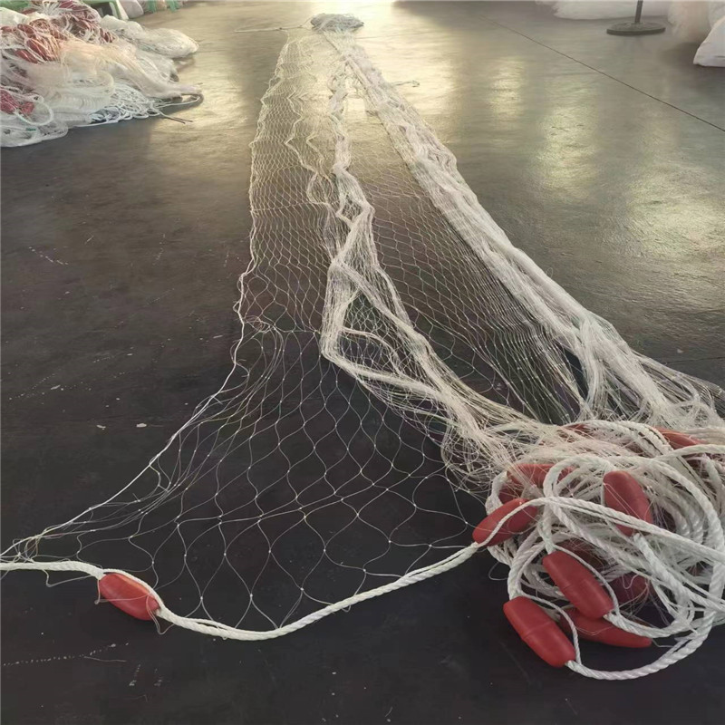 thumbnail image 2 of Fishing Gill Net - 3cm Mesh Nylon Trawl With Iron Sinkers For Beach River Use 2 of 12